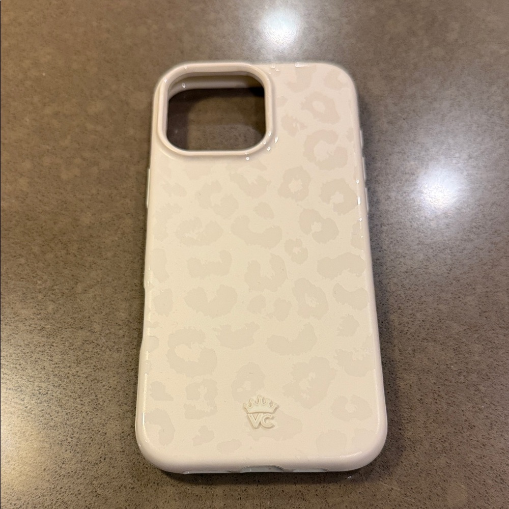 Velvet Caviar White Leopard iPhone 16 Pro Max Case